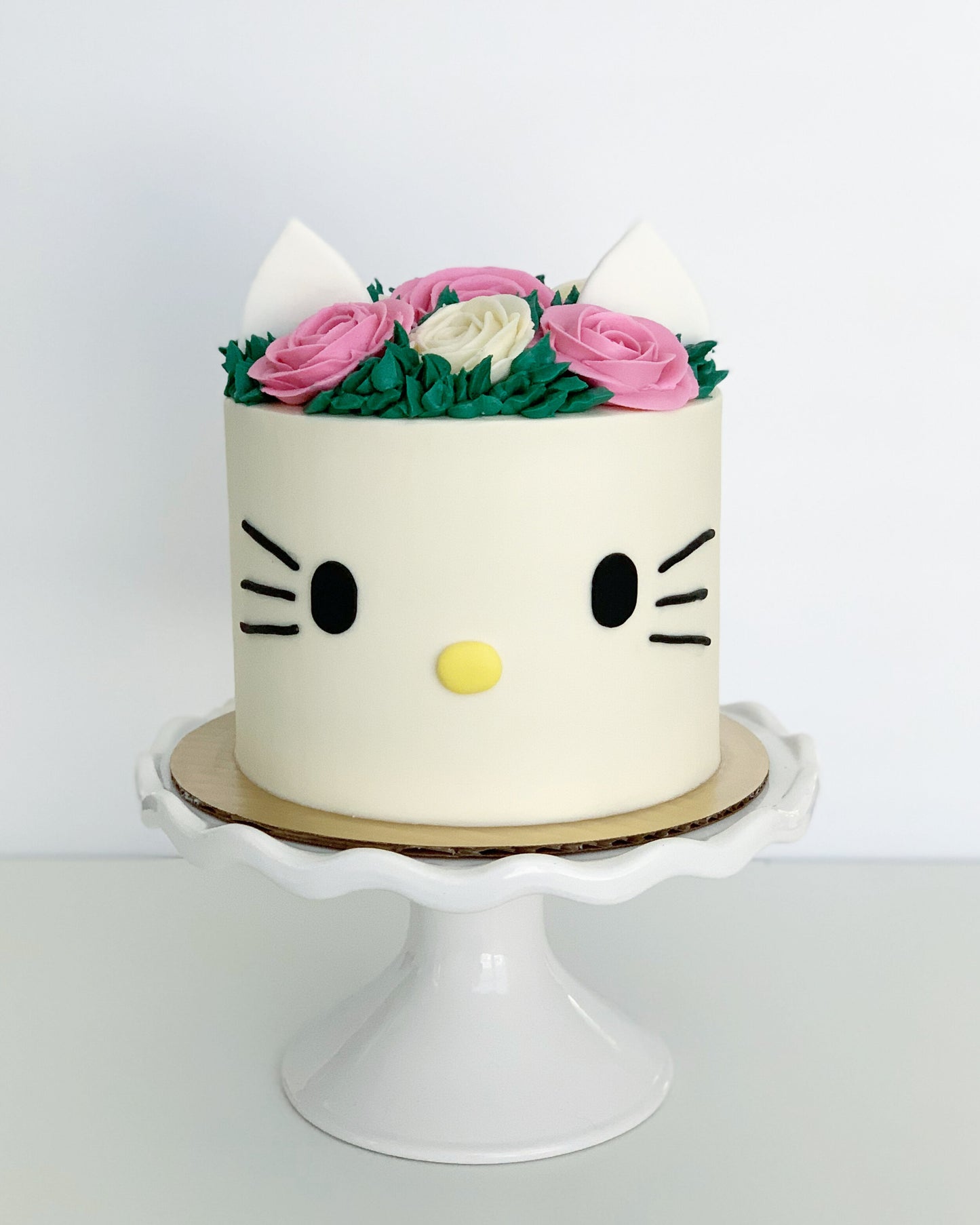 Floral Kitty Cake
