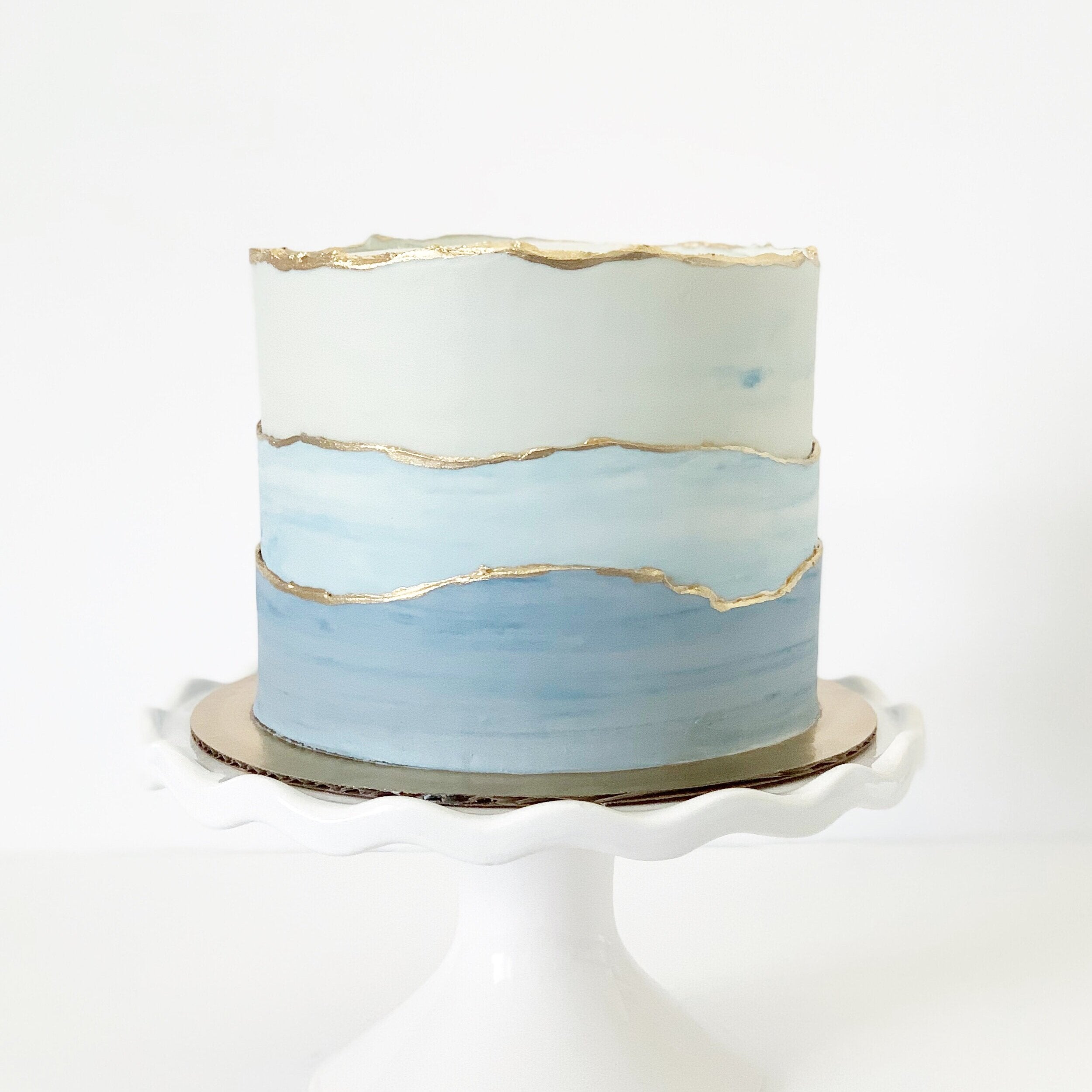 Flat Ombre Layer Cake - Classy Girl Cupcakes