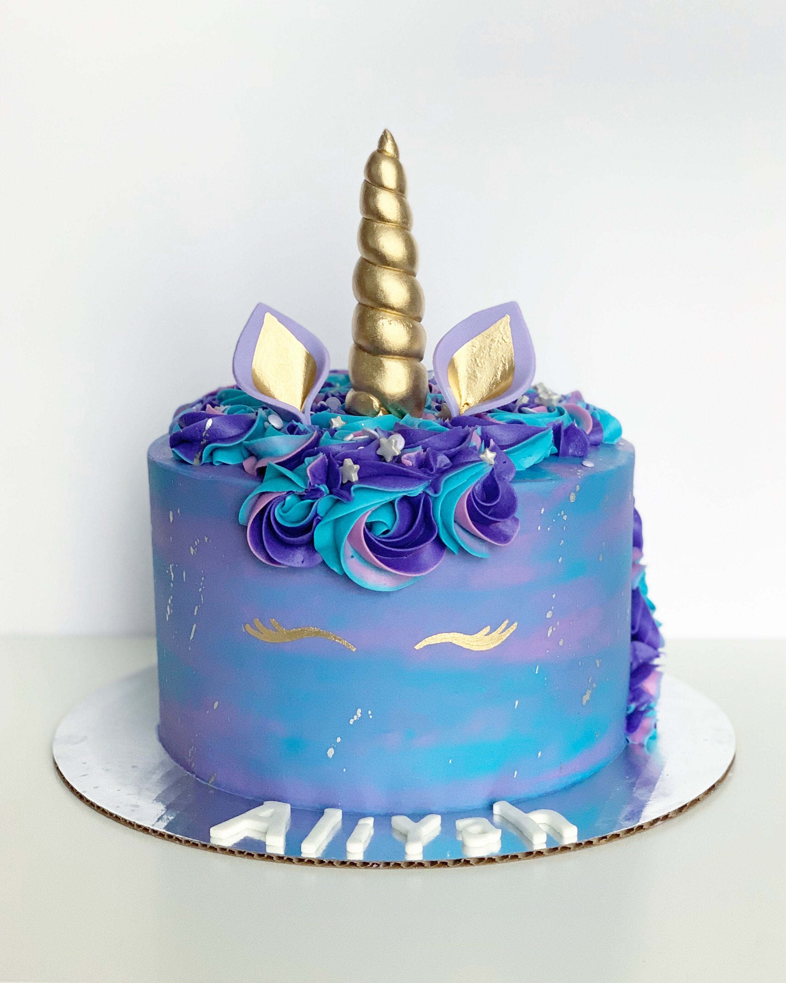 The Original Design Unicorn First Birthday Cake Topper. Gold - Etsy
