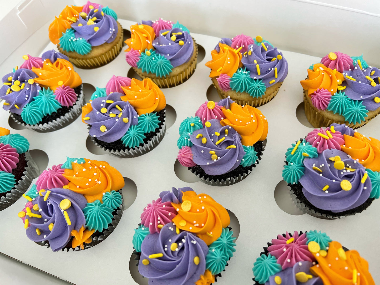 Textured Design Cupcakes