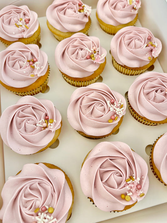 Buttercream Rosette Cupcakes