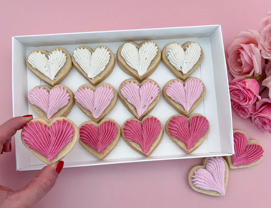 Mini Heart Buttercream cookies