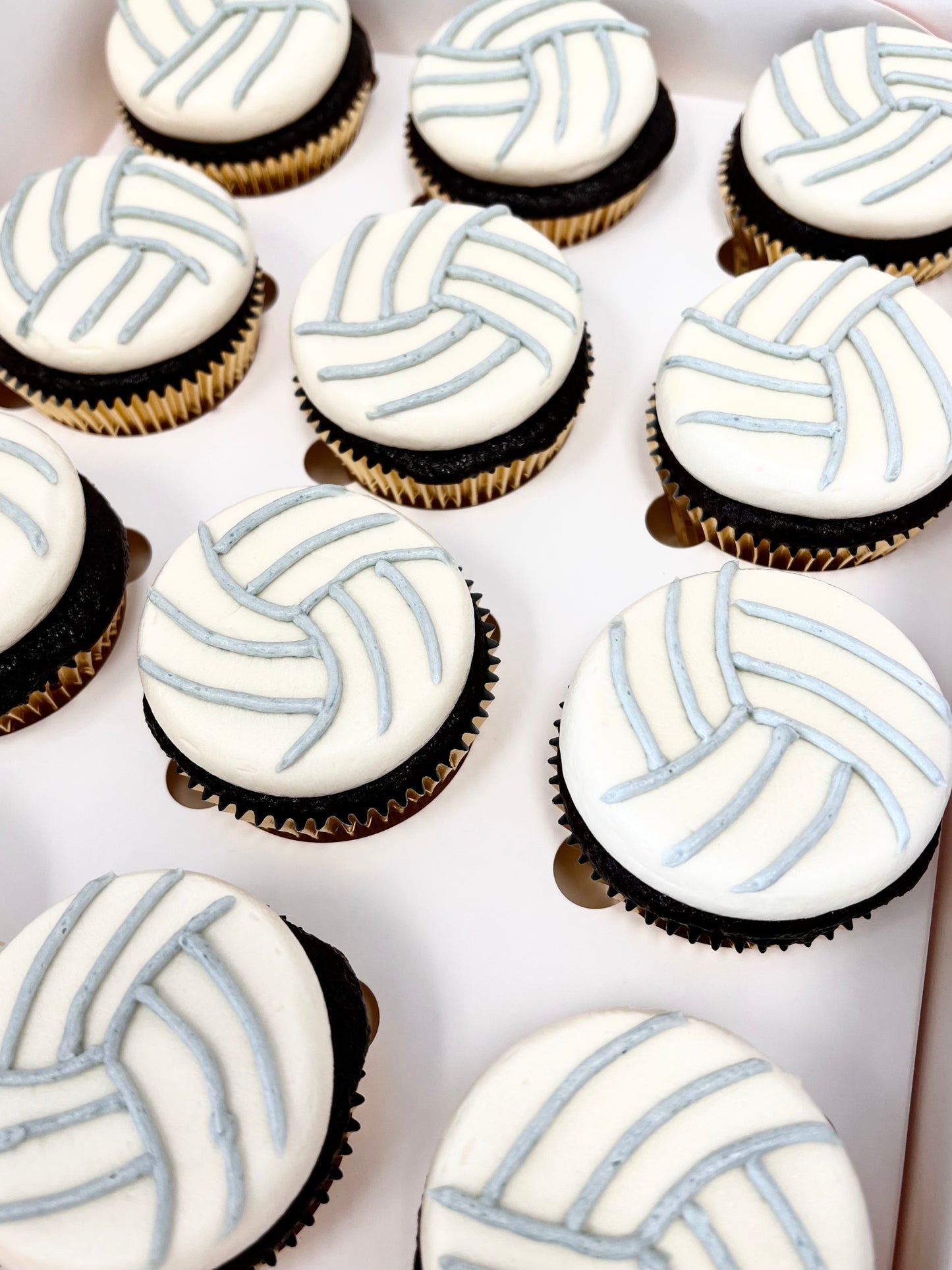 Basketball, Volleyball, or Baseball Cupcakes