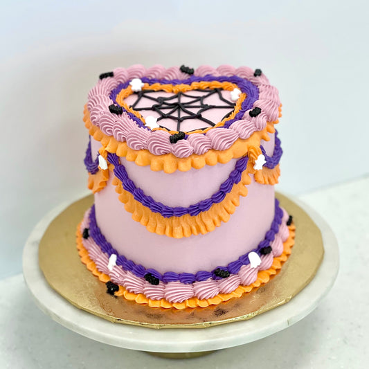 Halloween Vintage Heart Cake