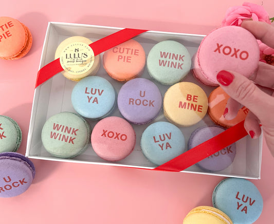 Valentine's Day Conversation Macarons