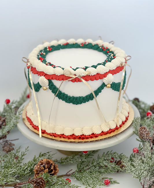 Vintage Christmas Cake